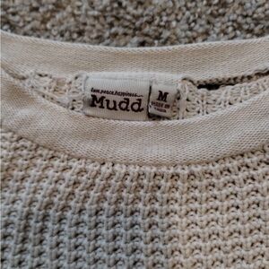 Mudd Off-White Textured Sweater